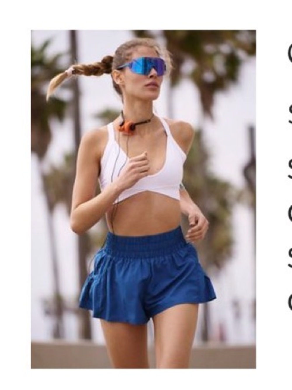 Free People Blue Women's Athletic Shorts - Get Your Flirt On